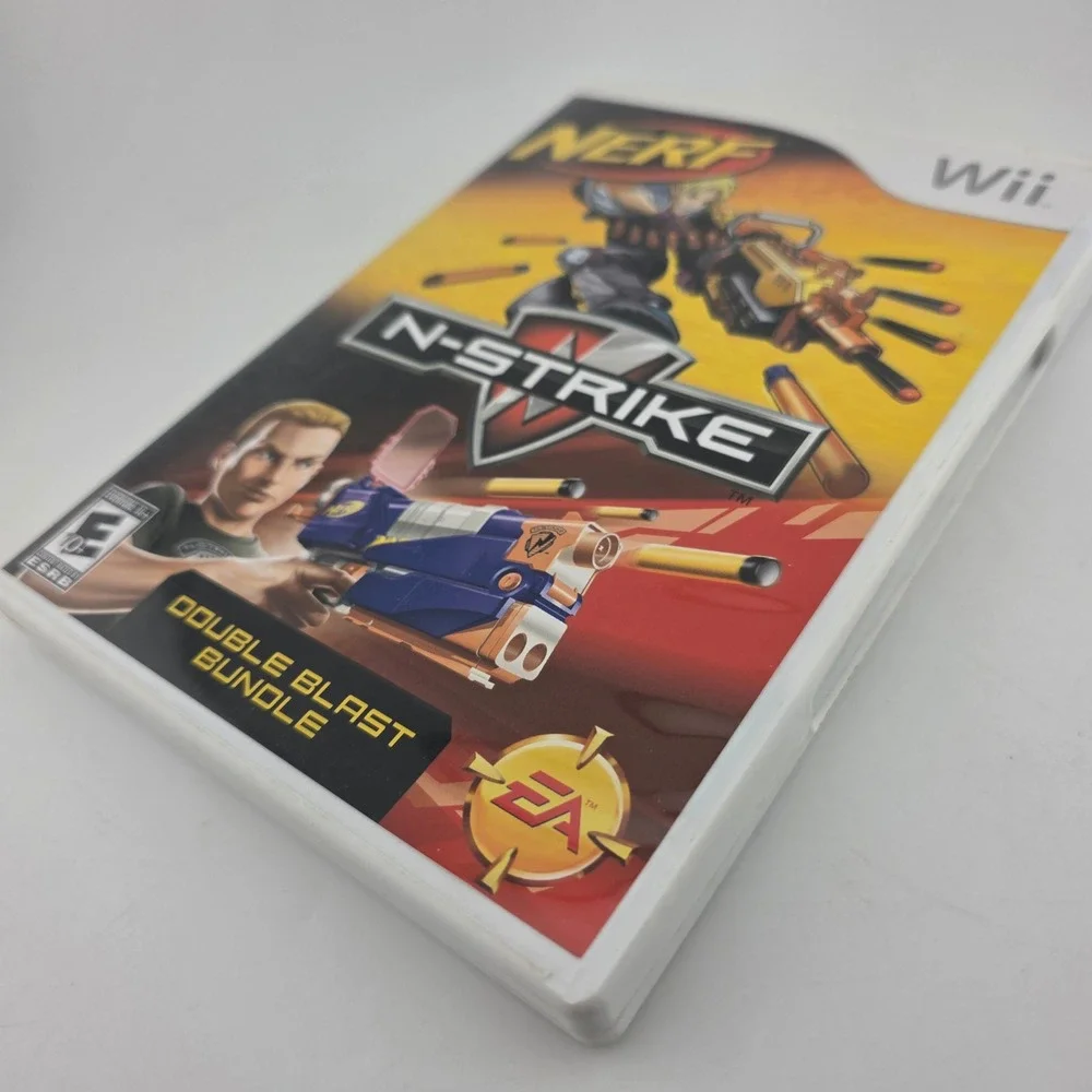 Nerf N-Strike Double Blast Bundle Nintendo Wii Game GOOD Retro Family Fun Motion